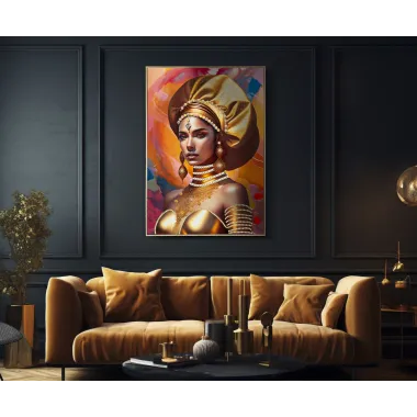 OBRAZ NA PŁÓTNIE W RAMIE SAMIRA -B- 72 4,5 102 cm